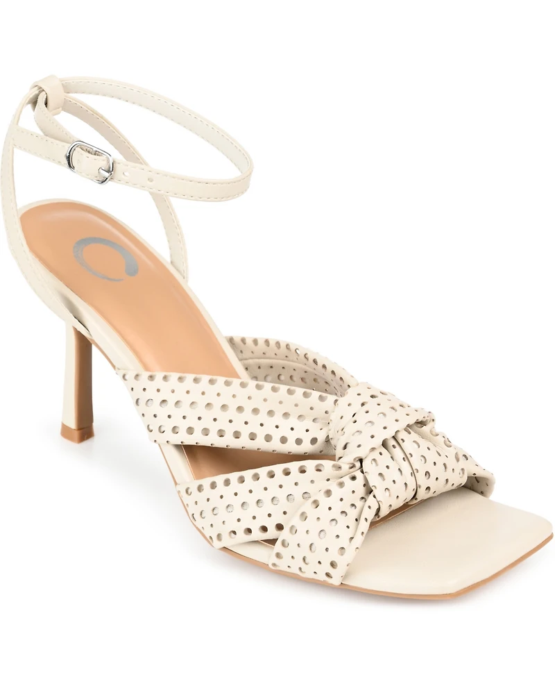 Journee Collection Women's Naommi Perforated Sandals