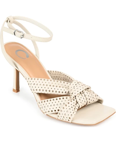 Journee Collection Women's Naommi Perforated Sandals