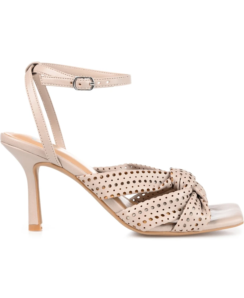 Journee Collection Women's Naommi Perforated Sandals