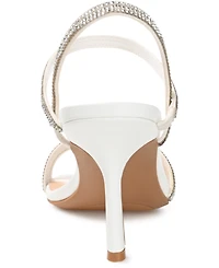 Journee Collection Women's Coraa Rhinestone Strappy Stiletto Sandals