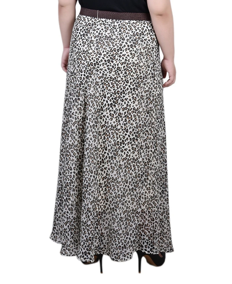 Ny Collection Plus Chiffon Maxi Skirt