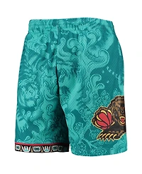 Men's Mitchell & Ness Turquoise Vancouver Grizzlies Hardwood Classics Lunar New Year Swingman Shorts