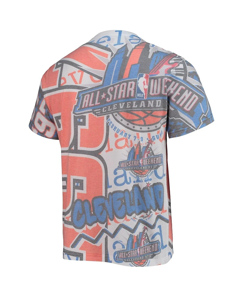 Men's Mitchell & Ness White 1997 Nba All-Star Game Hardwood Classics Jumbotron T-shirt