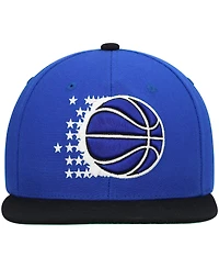 Men's Mitchell & Ness Blue, Black Orlando Magic Hardwood Classics Team Two-Tone 2.0 Snapback Hat