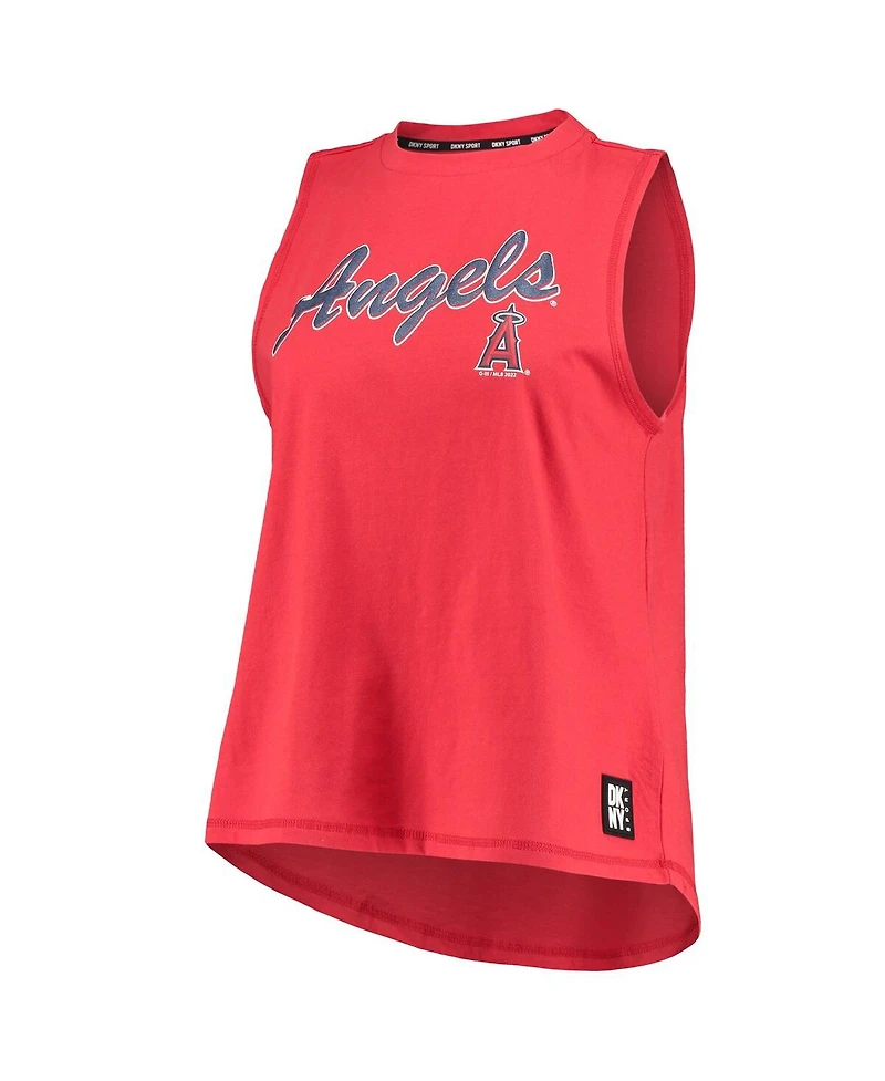 Women's Dkny Sport Red Los Angeles Angels Marcie Tank Top