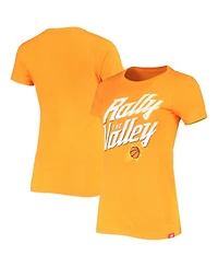 Women's Sportiqe Heathered Orange Phoenix Suns Rally the Valley Davis T-shirt