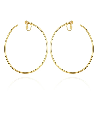 Vince Camuto Gold-Tone Xl Clip-On Open Hoop Earrings