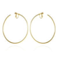 Vince Camuto Gold-Tone Xl Clip-On Open Hoop Earrings
