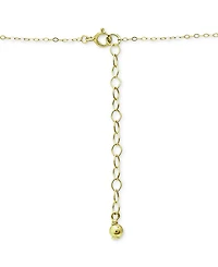 Giani Bernini Lemon Green & Quartz Pear Pendant Necklace, 16" + 2" extender, Created for Macy's