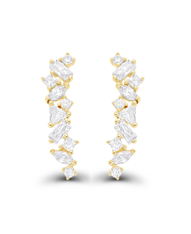 Crawler Earrings 14K Gold Plated or Sterling Silver