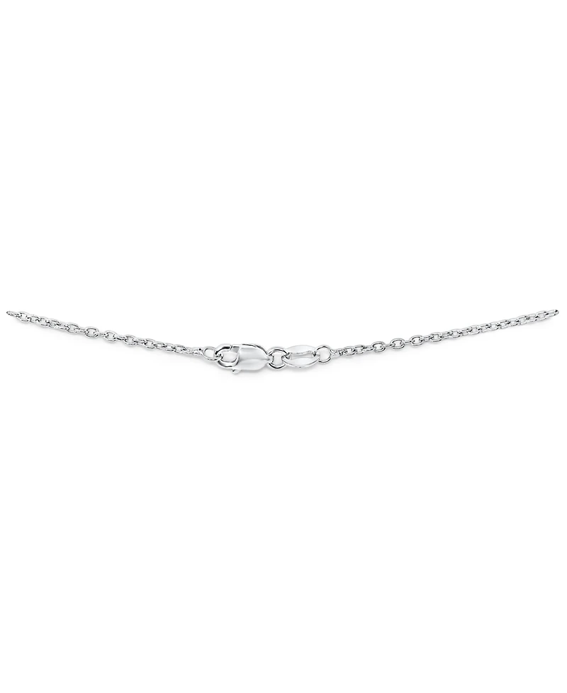 Tanzanite (5/8 ct. tw.) & Diamond Accent 18" Pendant Necklace in Sterling Silver