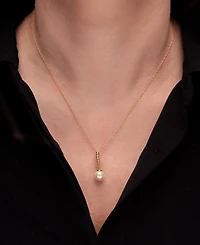 Cultured Freshwater Pearl Fashion Pendant in 14K Yellow Gold