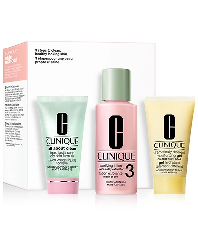 Clinique 3-Pc. Skin School Supplies Cleanse & Refresh Set