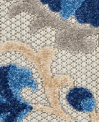 Nourison Home Aloha ALH17 4' x Round Outdoor Area Rug