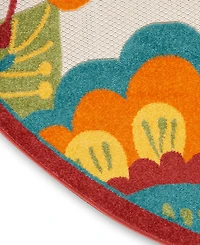 Nourison Home Aloha ALH25 4' x 4' Round Outdoor Area Rug