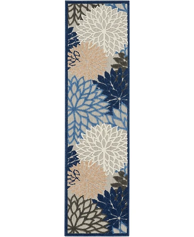 Nourison Home Aloha ALH05 2'3" x 8' Runner Rug