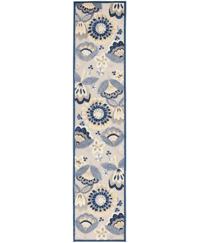Nourison Home Aloha ALH17 2'3" x 12' Runner Rug