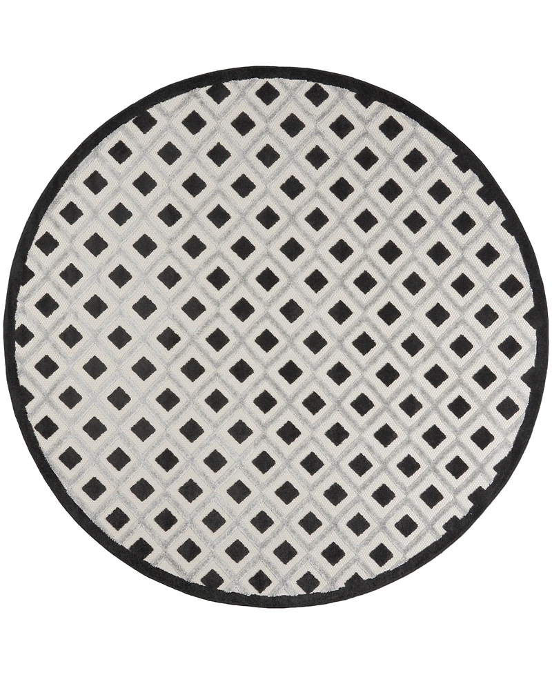 Nourison Home Aloha ALH26 7'10" x Round Outdoor Area Rug