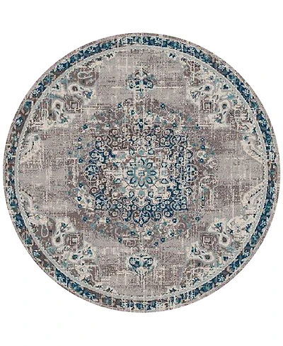 Amer Rugs Montana Nieves 7'6" x 7'6" Round Area Rug