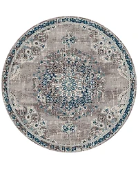 Amer Rugs Montana Nieves 7'6" x 7'6" Round Area Rug