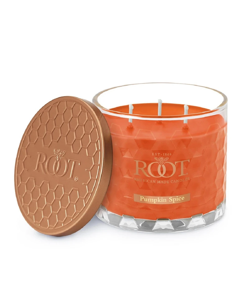 Pumpkin Spice Fragrance Honeycomb Glass Jar Candle