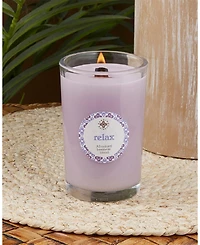 Seeking Balance Relax Geranium Lavender Spa Jar Candle, 8 oz