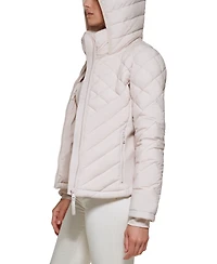 Calvin Klein Womens Side-Panel Hooded Packable Puffer Coat, Created for Macys