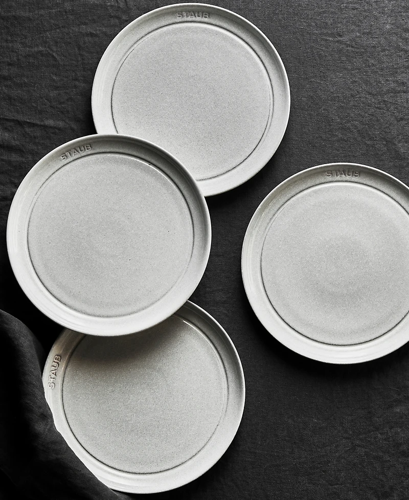 Staub 4 Piece 9" Salad Plate Set, Service for 4