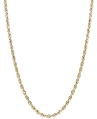 Lightweight Rope Chain 16" Necklace (1-3/4mm) in 14k Yellow Gold