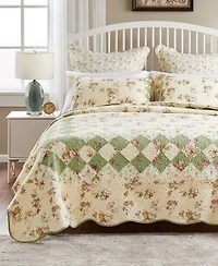 Greenland Home Fashions Bliss 3-Pc. Quilt Set, King