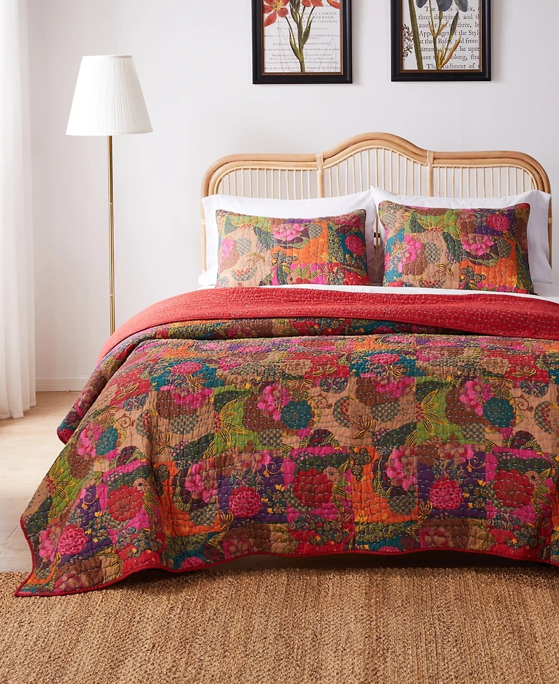 Greenland Home Fashions Jewel 3-Pc. Quilt Set, Full/Queen