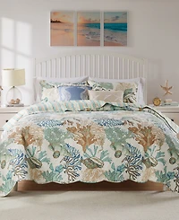 Greenland Home Fashions Atlantis Jade 3-Pc. Quilt Set, King