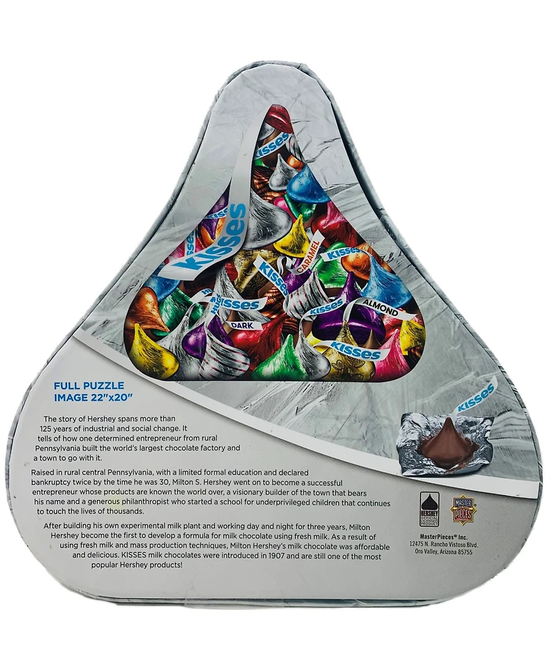 Masterpieces Puzzles Hershey's Kisses Shaped Puzzle Set, 500 Piece