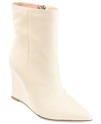 Journee Collection Women's Glorria Wedge Booties