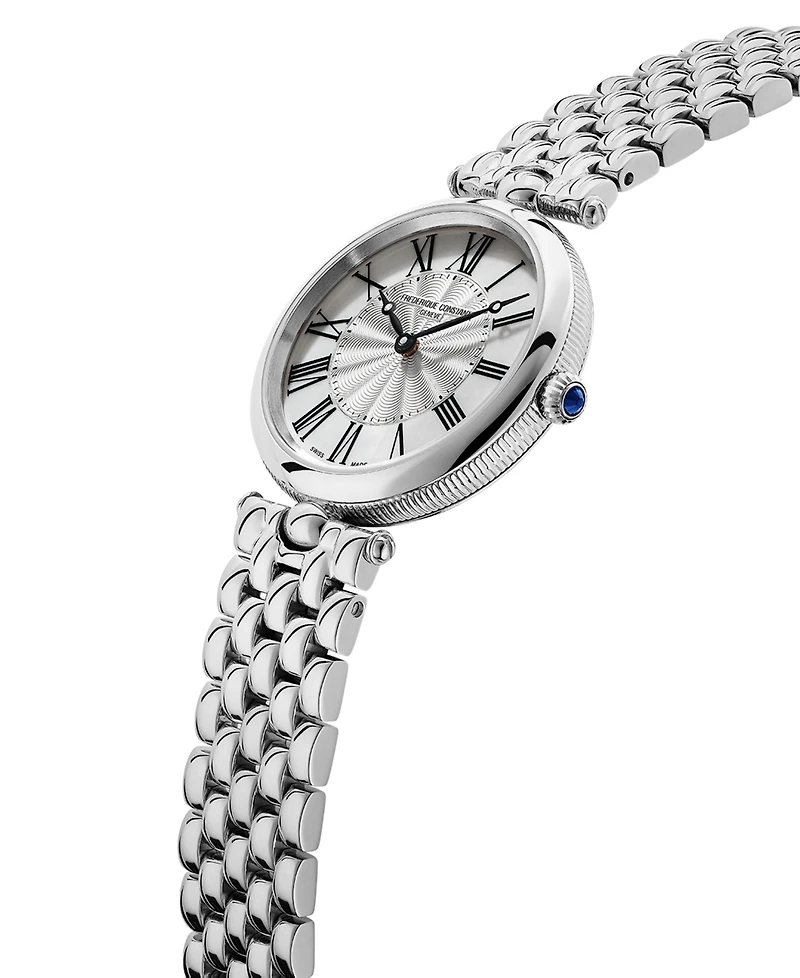 Frederique Constant Women's Swiss Art Deco Stainless Steel Bracelet Watch 30mm