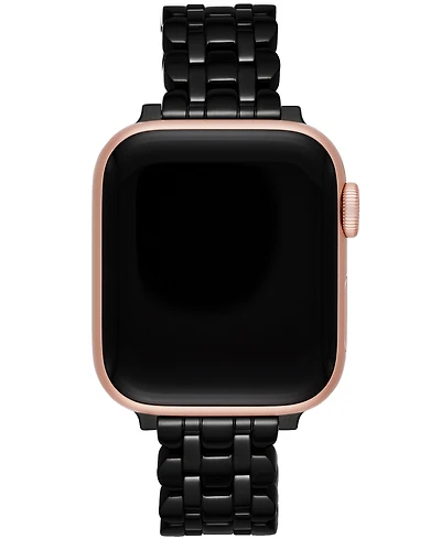 kate spade new york Black Stainless Steel Scallop Bracelet Band for Apple Watch, 38mm, 40mm, 41mm