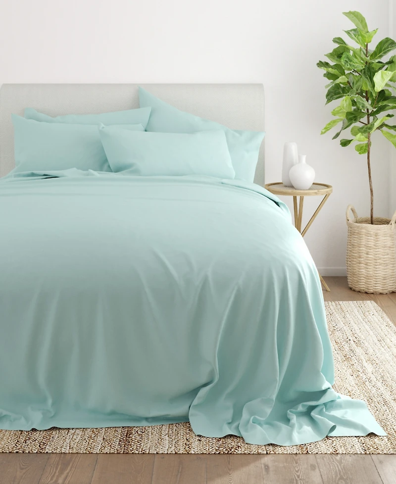ienjoy Home Solids Style 6-Pc. Sheet Set, California King
