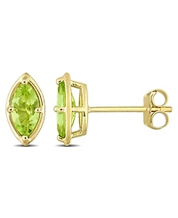 Peridot (4/5 ct. t.w.) Marquise Stud Earrings in 14k Yellow Gold