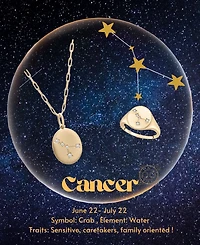 Wrapped Diamond Cancer Constellation Ring (1/20 ct. t.w.) in 10k Gold, Created for Macy's
