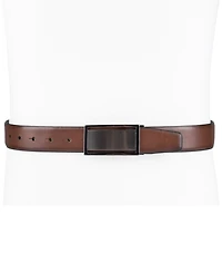 Alfani Men's Reversible Cut-Out Plaque Belt, Created for Macy's