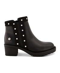 Little Girls Studded Ankle Heel Bootie