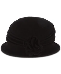 Dorfman Pacific Women's Knit Wool Cloche with Flower