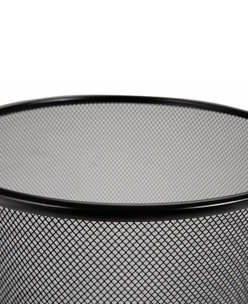 Seville Classics 2-Pk. 6-Gallon Round Mesh Trash Can Recycling Bins