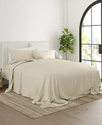 ienjoy Home Expressed In Embossed Checkered 4-Pc. Sheet Set, California King