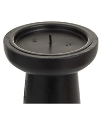 CosmoLiving by Cosmopolitan Mango Wood Modern Candle Holder, Set of 3