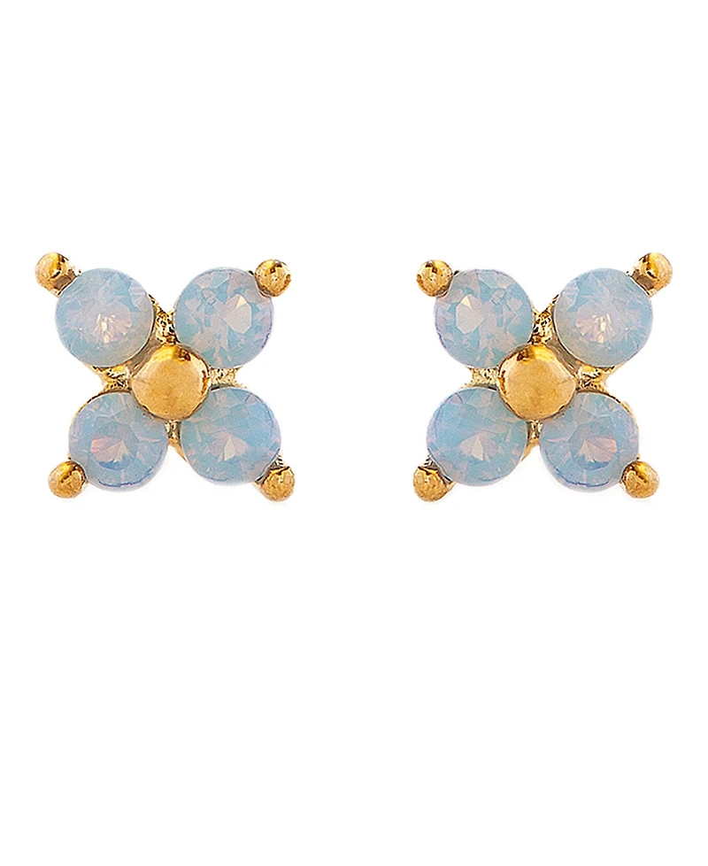 Girls Crew Teeny Tiny Blue Blossom Stud Earrings