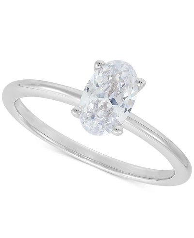 Grown With Love Igi Certified Lab Diamond Oval Solitaire Engagement Ring (1 ct. t.w.) 14k White Gold