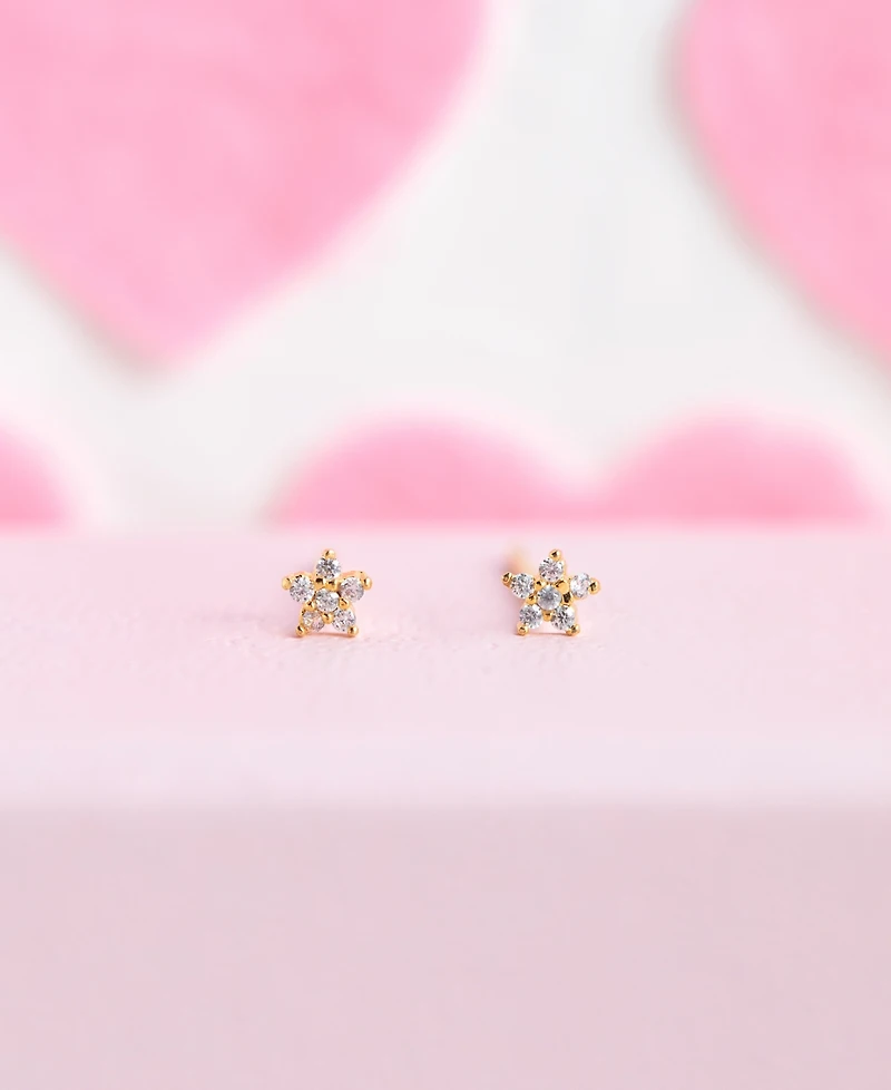 Girls Crew Teeny Tiny Star Stud Earrings