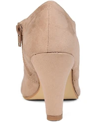 Journee Collection Women's Leona Wide Width Lace Up Dress Shooties