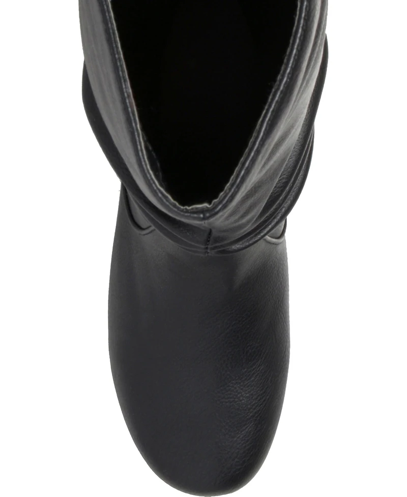 Journee Collection Women's Jayne Extra Wide Calf Slouchy Knee High Boots